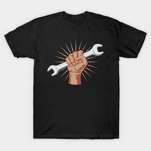 Cool Wrench Shirts and Gifts for Mechanics, Engineers and Tuning Guys T-Shirt by Shirtbubble